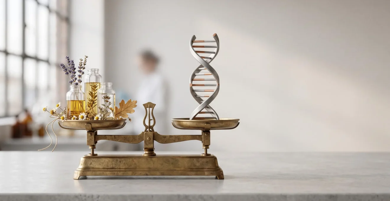 Balance symbolique représentant l'évaluation objective d'une thérapie par la preuve scientifique